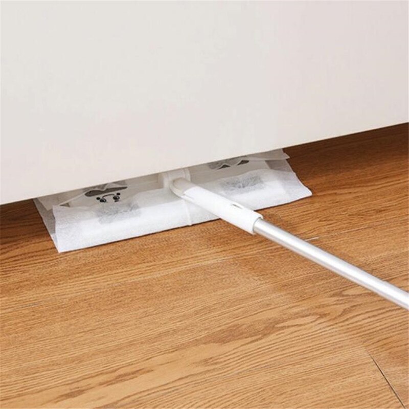 100 Pcs/Pack Disposable Electrostatic Dust Removal Mop Paper Home Bathroom Cleaning Cloth Replacement Mop Head Supplies