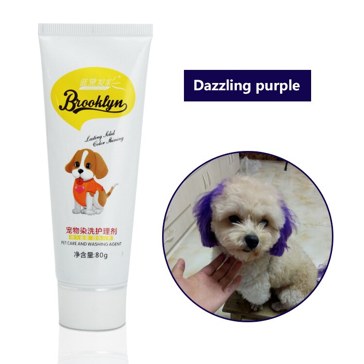Agent de teinture pour animaux de compagnie chien chat animaux coloration des cheveux colorants teinture Pigment Agent chat de compagnie chien fournitures accessoires de teinture des cheveux: 12