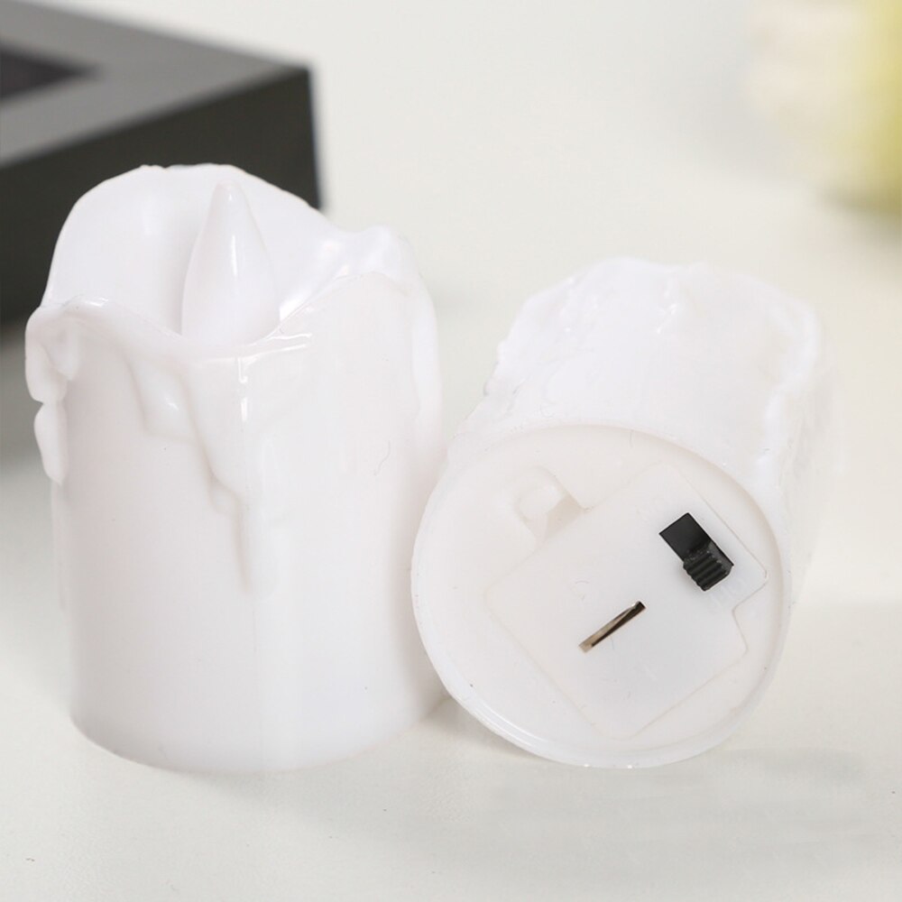 9 pçs criativo flameless led velas elétricas lâmpada alimentado por bateria luzes de chá controle remoto decorações da festa de casamento do natal