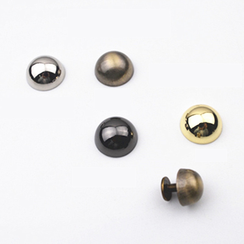 XUNZHE 20 Pcs Bag bottom Mushrooms rivets Buttons screw for shoes bags Hardware accessories for clothes zinc alloy strap
