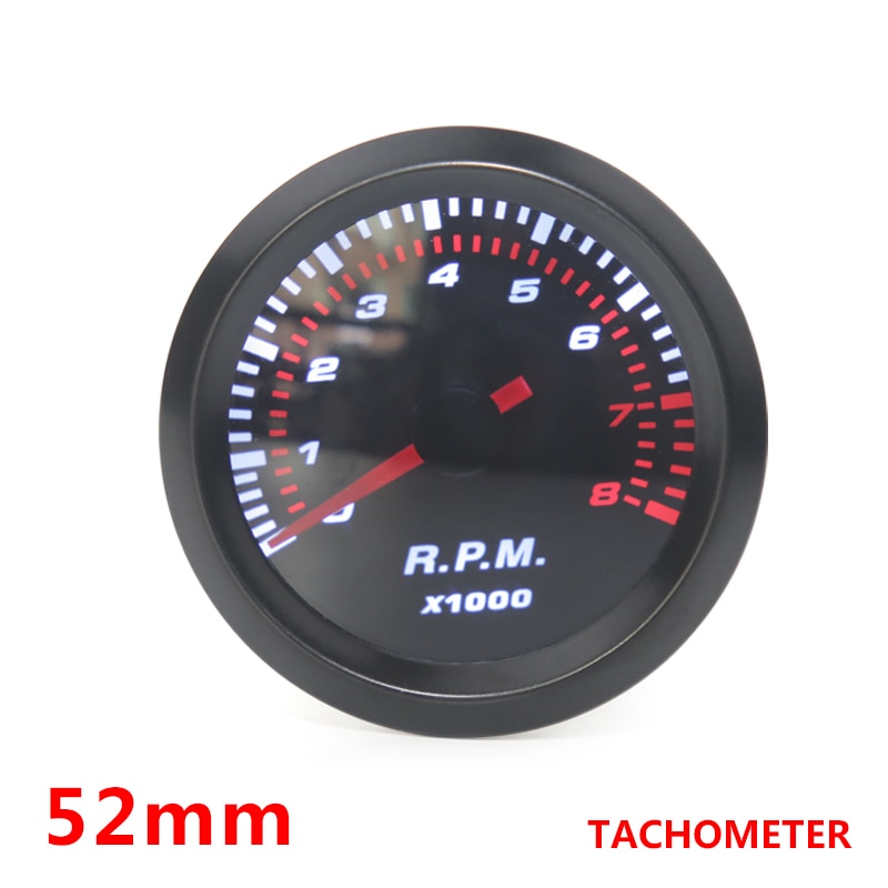 Auto herinrichting instrument 52mm monochrome LED auto instrument tacho meter