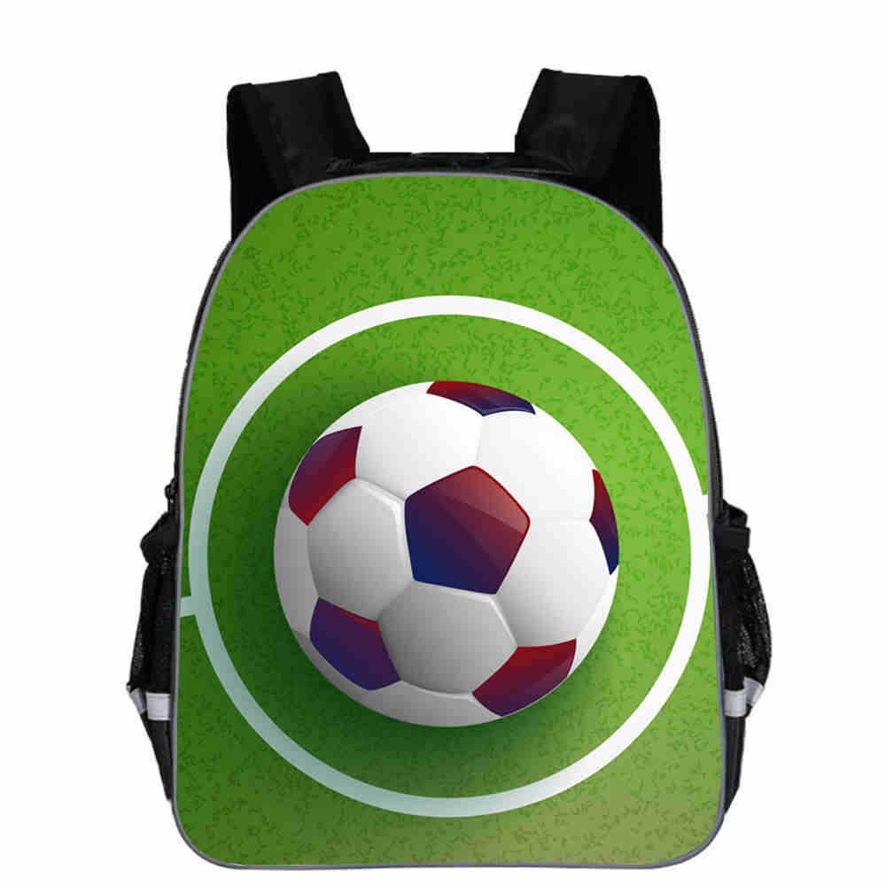 11 inch Children Bags 3D Ice Soccerly/Foot Ball Pattern for Teen Boys Girls Kids team Bags: 1