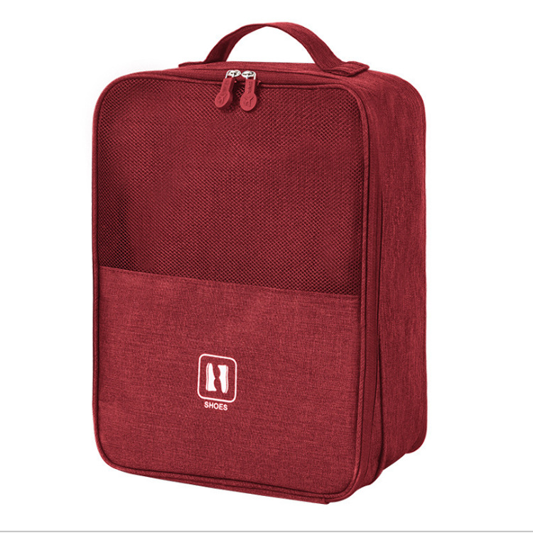 Portable Shoe Bag Travel Storage Pouch Organizers Luggage Clothes Makeup Storage Suitcases Travel Shoe Storage Bag Sorting Pouch: black
