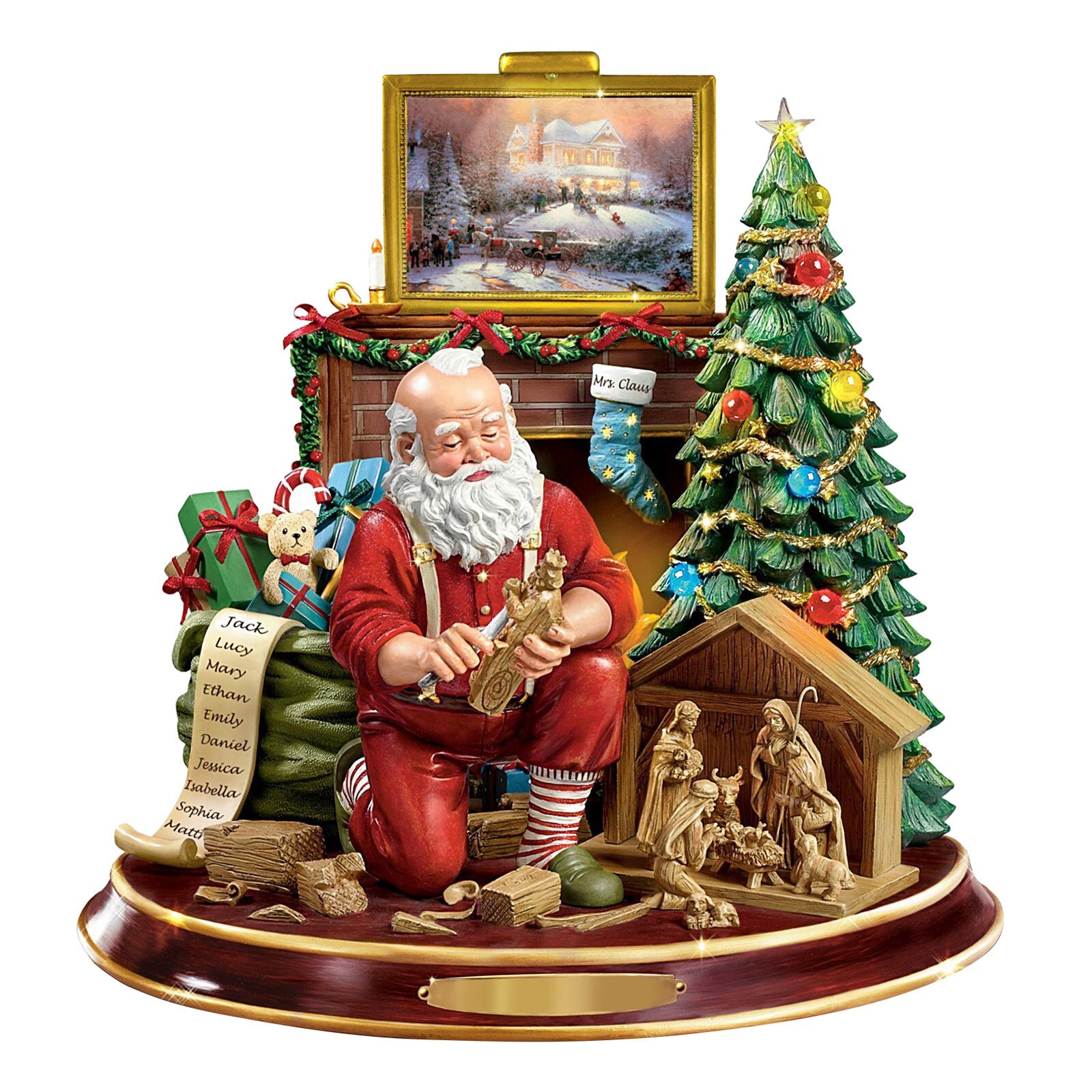 Christmas Tree Rotating Sculpture Train Decorations Paste Window Paste Stickers Christmas Decorations for Home Adesivos de pared: S