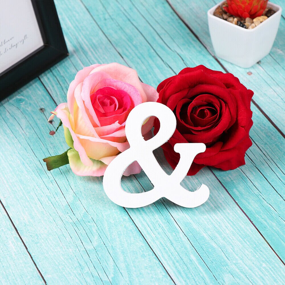 Hochzeit tisch dekorationen Herr & Frau Party dekorationen PVC holz kunststoff bord Briefe dekoriert romantische H99F