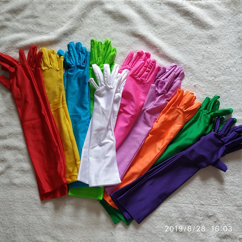 7-12 ans enfant enfant fleur fille gants étudiant doigt long gant violet clair unisexe garçon gant