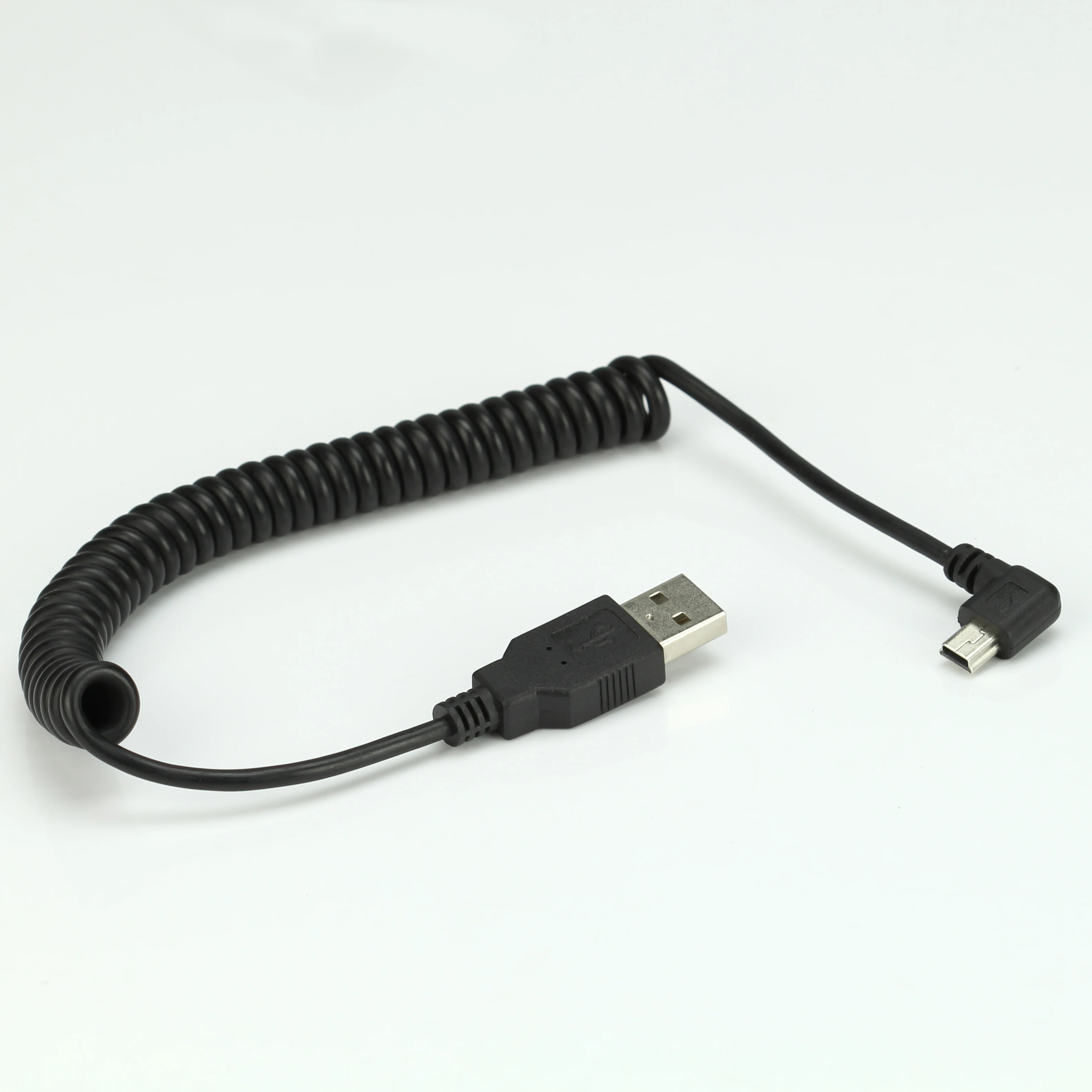 40cm usb 2.0 macho para mini usb 2.0 macho 90 graus mini usb ângulo cima ou baixo ângulo esquerda ou direita cabo de carregamento de dados retrátil