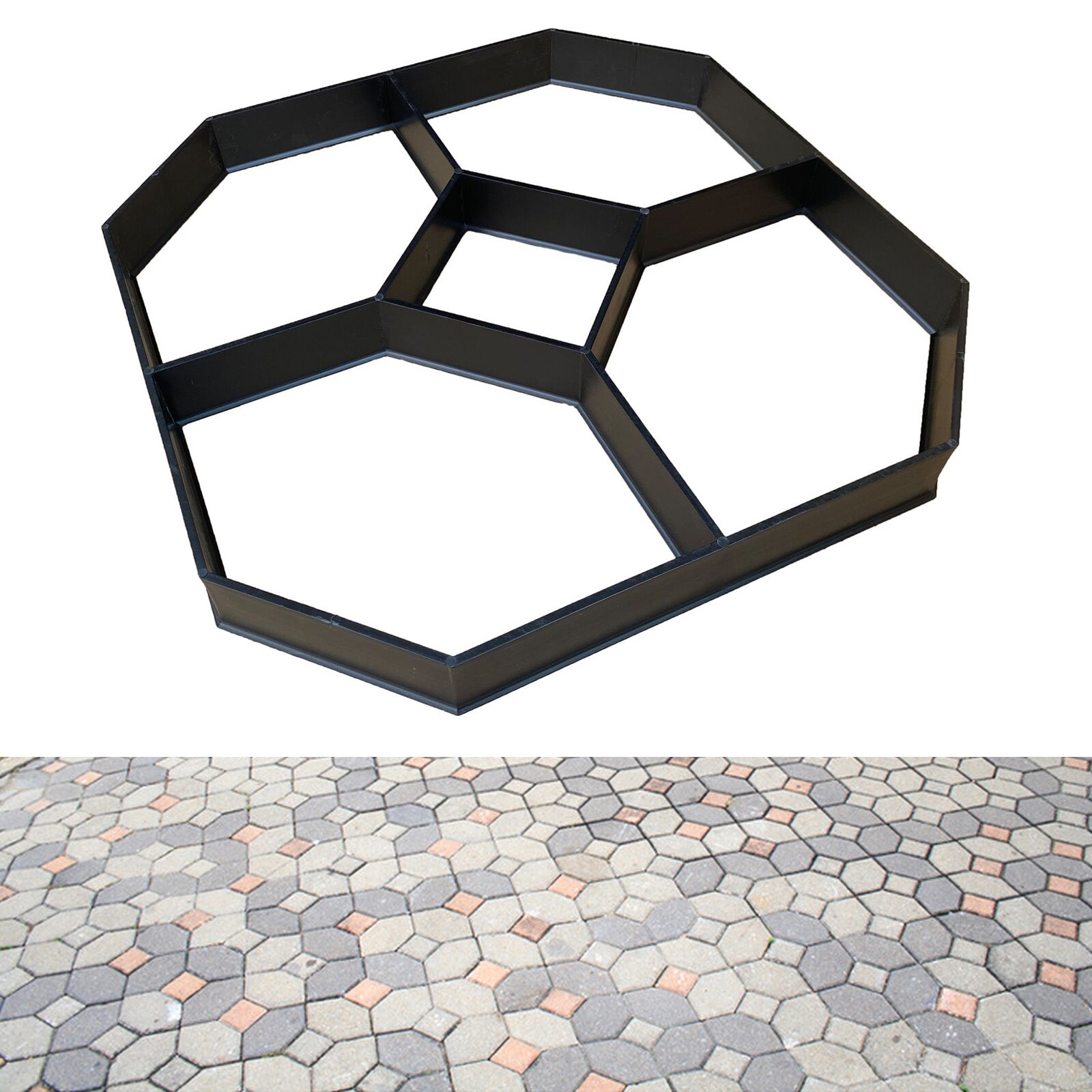 Reusable DIY Pavement Mold Path Maker for Yard Floor Driveway Walk Road