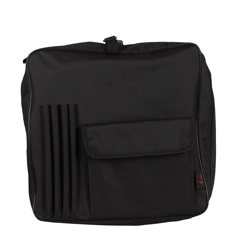 14 Inch Snare Drum Bag Backpack Case with Shoulder Strap Outside Pockets Black