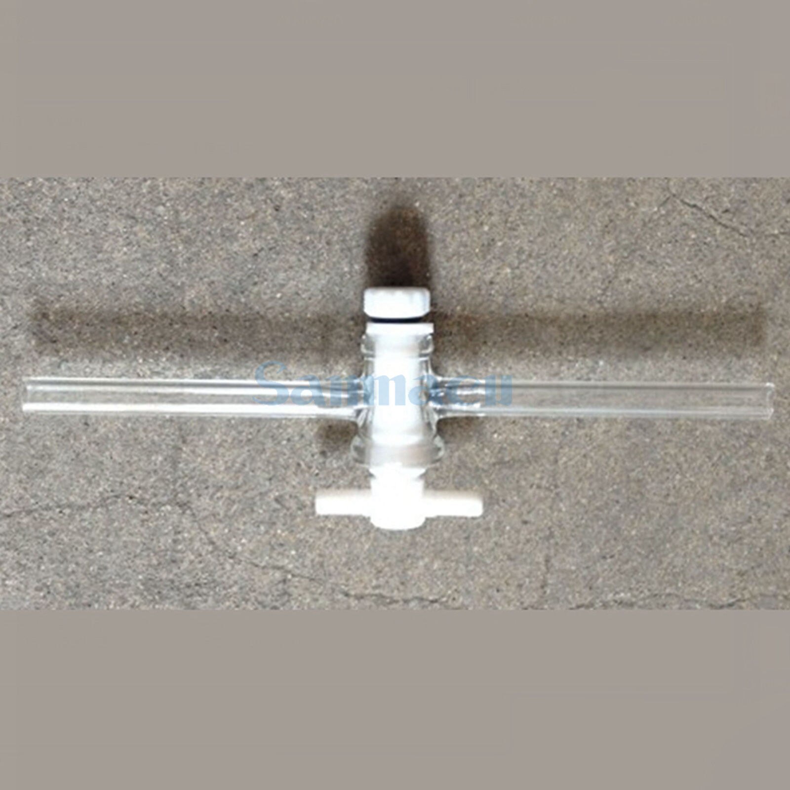 2/3/5mm Bore High Vacuum PTFE Stopcock Straight Hollow Plug Laboratory Glassware