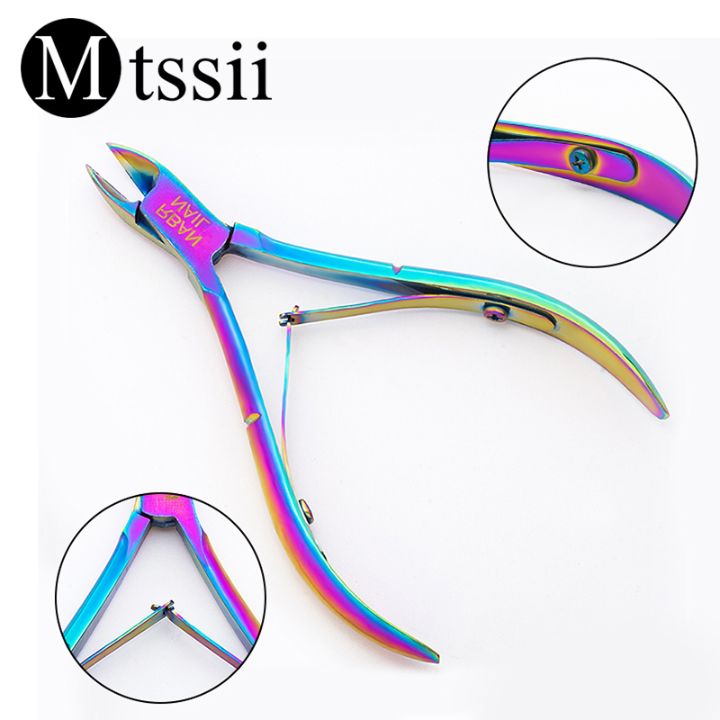Best Selling Manicure Nail Art Tool Regenboog Nail Cuticle Nipper Clipper Schaar Tang Dode Huid Remover 1 PC