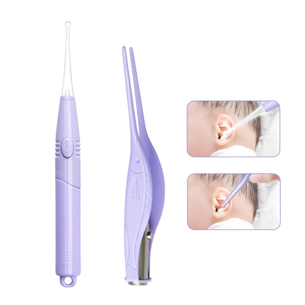 Baby Ear Cleaner Wax Removal Tool Flashlight Earpick Earwax Remover Luminous Curette Light Spoon