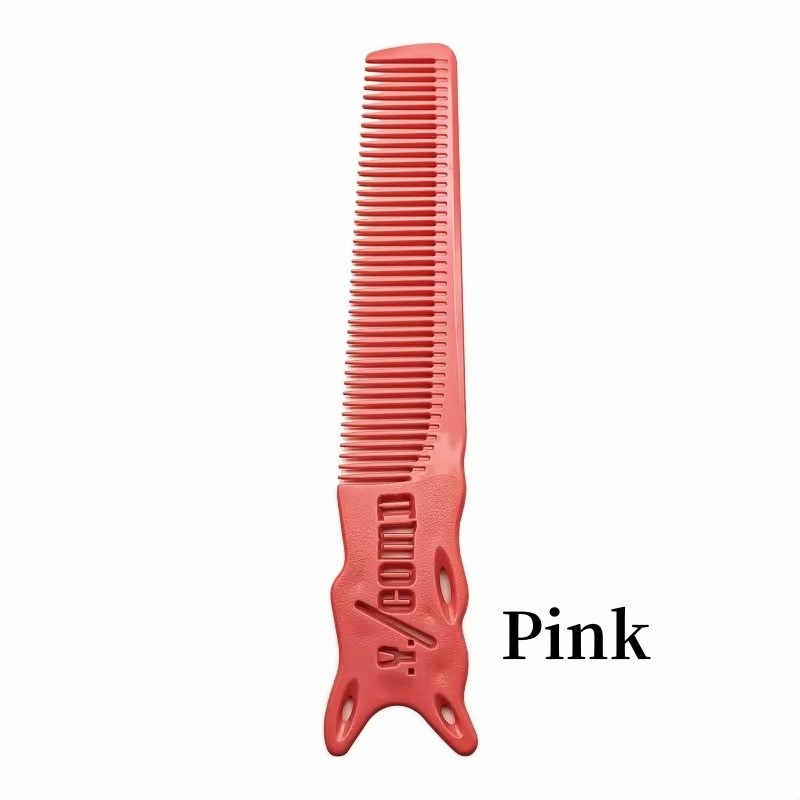 Kolorowe grzebienie z krawędzią robić strzyżenia włosów, fryzjerskie grzebienie robić strzyżenia na płasko dla mężczyzn, profesjonalne grzebienie robić strzyżenia włosów, szczotki fryzjerskie, narzędzia robić stylizacji włosów w salonie fryzjerskim.: Beżowy
