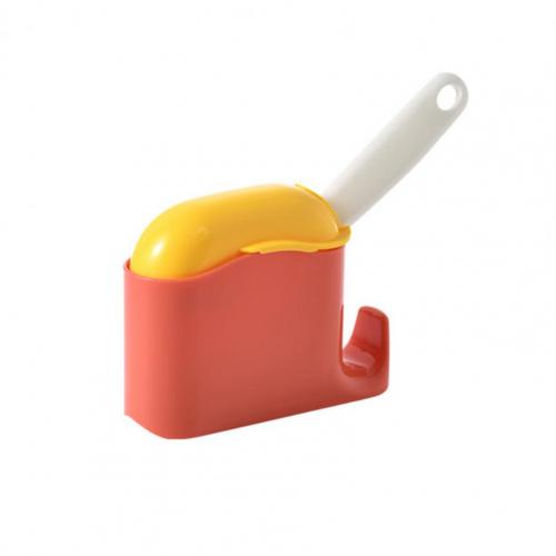 1 Set Rijst Lepel Houder Nuttig Rijst Paddle Spatel Opslag Houder 3 Kleuren Spatel Houder Case: Oranje