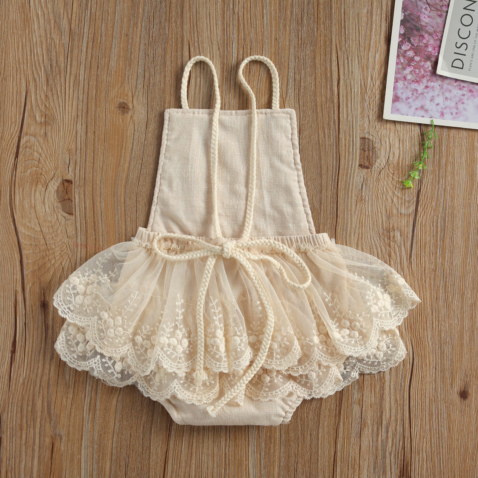 FOCUSNORM 0-24M de verano bebé niños niñas pantalones de encaje con borlas Floral sin mangas mono con cinturón