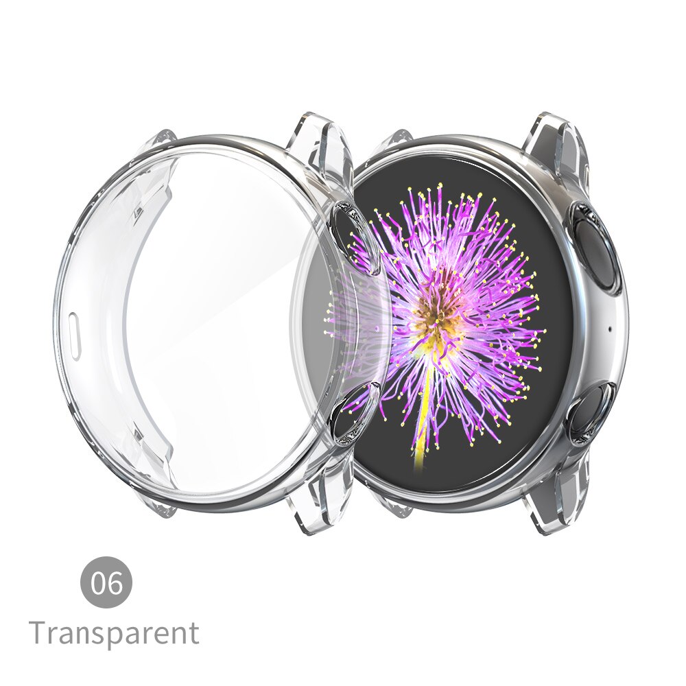 Coque pour Samsung galaxy watch active 2 active 1 housse pare-chocs accessoires protecteur couverture complète silicone Protection d'écran: Transparent / Active2 40mm