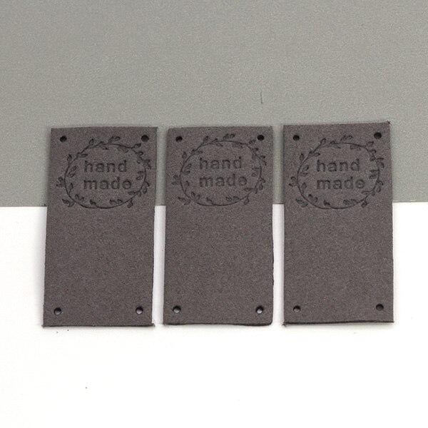 Ręcznie wykonane metka ze skóry wieniec metki dla odzież szyta ręcznie etykiety DIY czapki szalik kosz dodatki robić odzieży 20 sztuk 2.5x5CM: 02