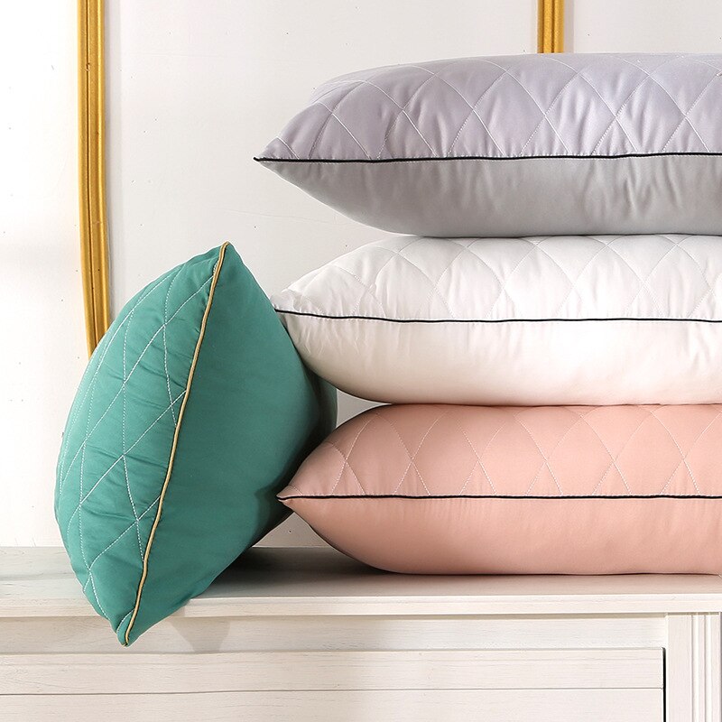 Hälsovård sängkläder kuddar femstjärnigt hotell mjuk fjäder tyg kudde superstretch nackkudde enkel storlek ca 45 x 72cm