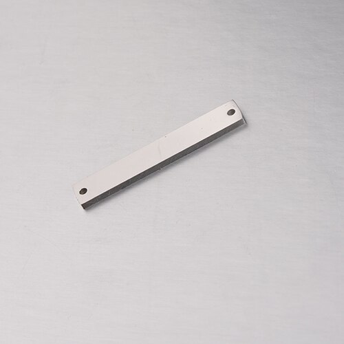 Fnixtar 20 Stks/partij 1.5*6*35Mm Spiegel Polish Rvs Rechthoek Stempelen Blanco Bar Charme Voor Diy sieraden Maken Ketting: steel color 1