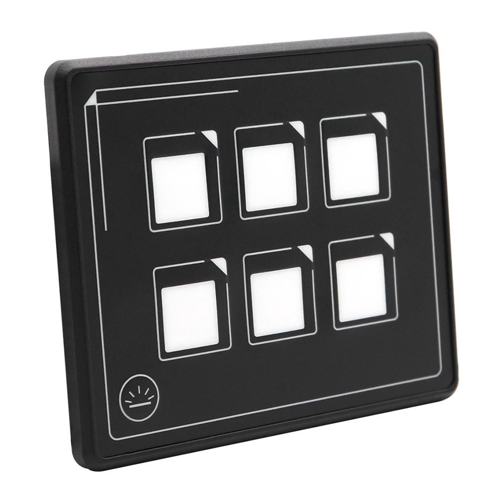 Durable Touch Screen Switch Panel Waterproof Car Boat 6 Gang Touch Screen Switch Panel Touch Control Panel Box for Home