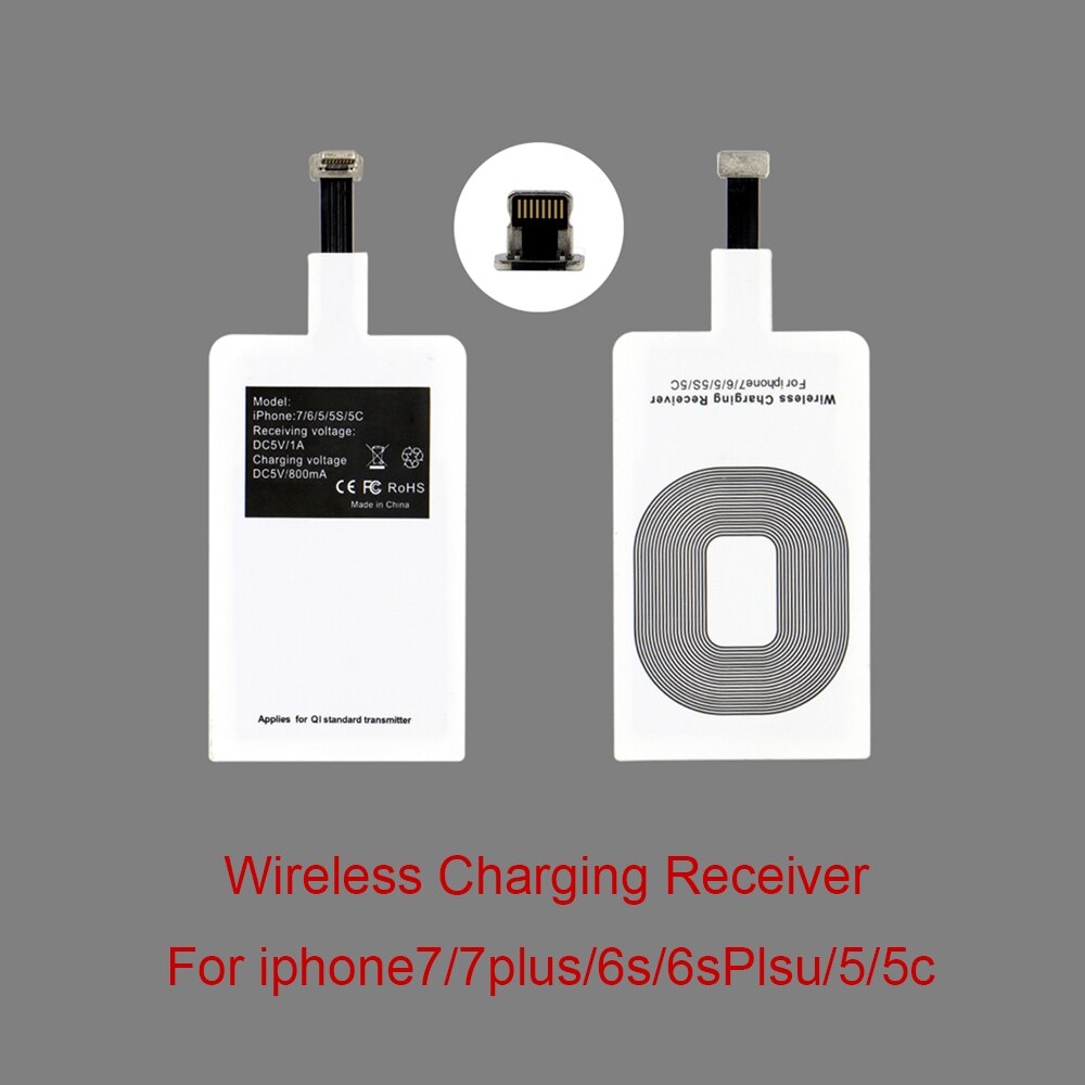 Qi Wireless Charging Kit Transmitter Charger Adapter Receptor Receiver Pad Coil Type-C Micro USB kit for iPhone Xiaomi Huawei