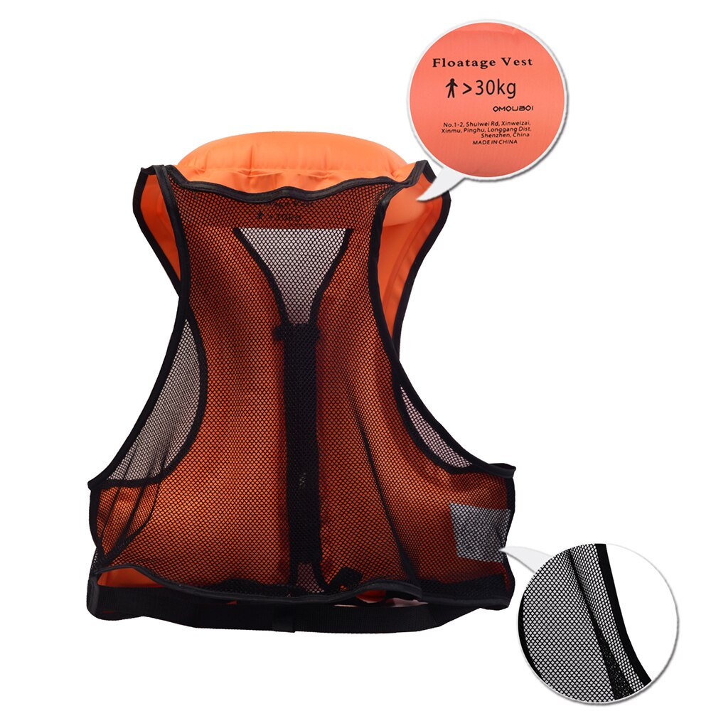 Inflatable Life Vest for Adults - Water Sports Buoyancy Aid - Drifting, Surfing, Fishing