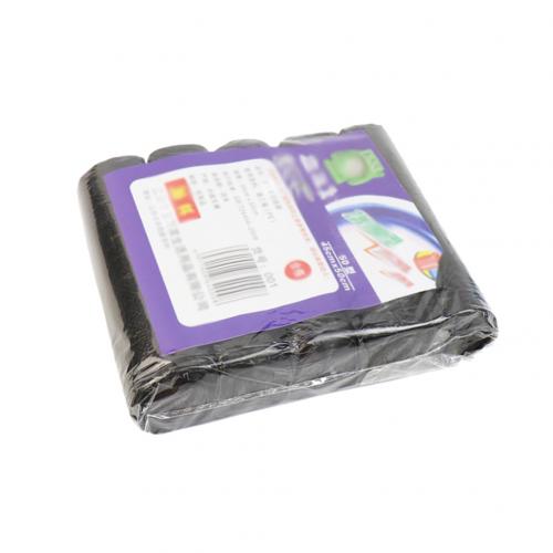 Household 5 Rolls Disposable Rubbish Bin Liner Plastic Garbage Bag Roll Cover Home Waste Trash Storage Container Garbage Bags: Black