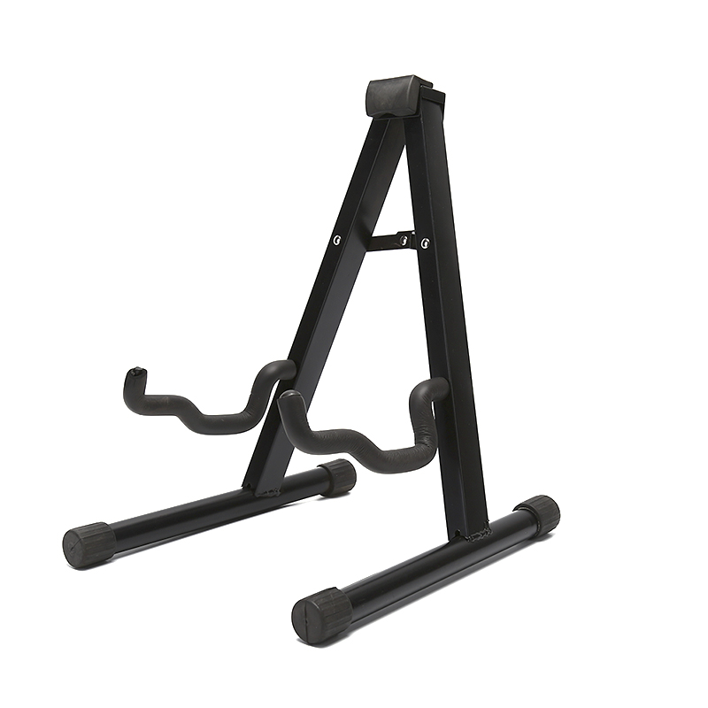 Folding Tripod Stand houder Akoestische Gitaar Elektrische Bas Zwart Past akoestische en elektrische gitaren