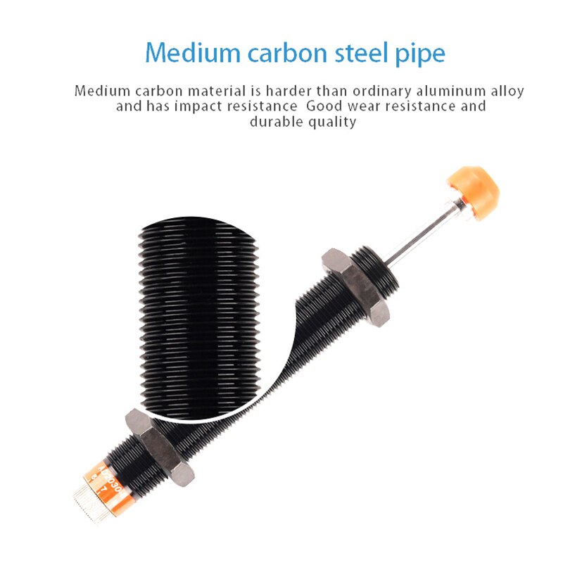 AD2016-5 AD Pneumatic oil pressur Hydraulic Shock Absorber Adjustable manipulator Hydraulic Buffer Stroke 12mm