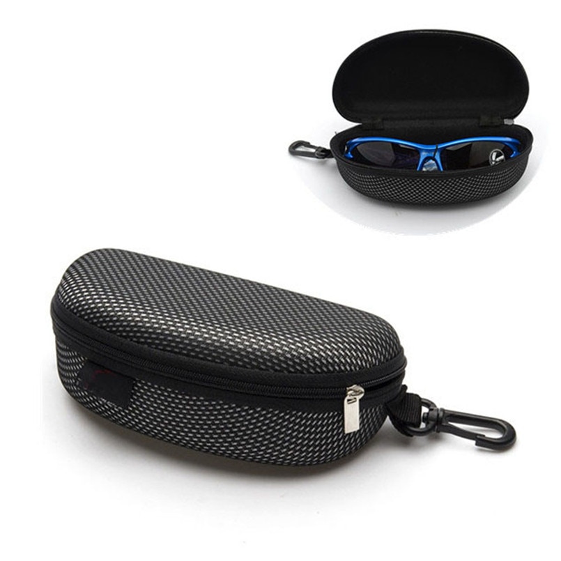 Auto-Styling Auto Brillenkoker Draagbare Zipper Bril Zonnebril Clam Shell Hard Case Protector Box