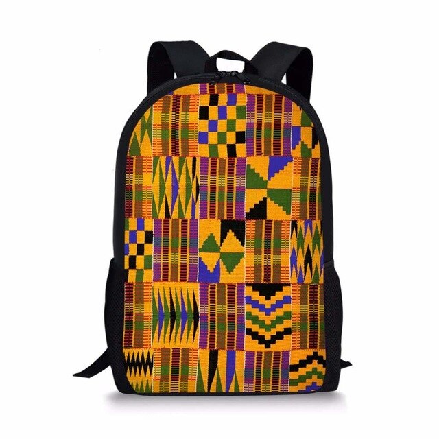 Latin Amerika Schule Taschen für Kinder Afrikanische Tradtional Druck Grundschule Tasche Kinder Schulter Bagpack Mädchen Buch Tasche: 16afrio5