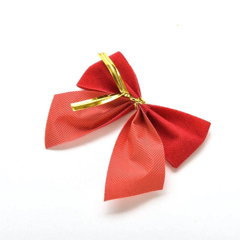 24 stuks kerstboomversiering met strikken, kerstballen, kerstversieringen voor het jaar, kerstversieringsbenodigdheden voor feesten en partijen.