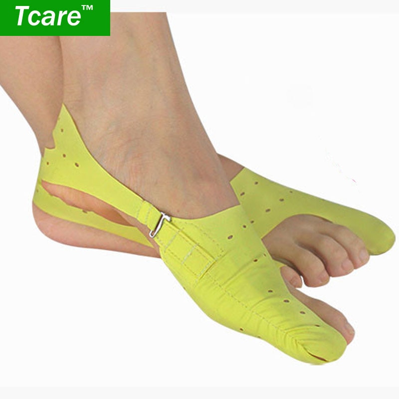 Tcare 1 par fot fingrar tåavskiljare tumme valgus beskyddare knystjusterare skydd fot ben hälsovård hängslen &amp; stödjer