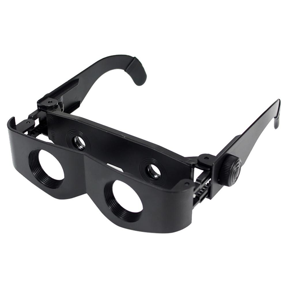 3-6 ganger zoom fishin glass briller svarte abs briller teleskop lupe lomme bærbar utendørs fiske tur kikkert