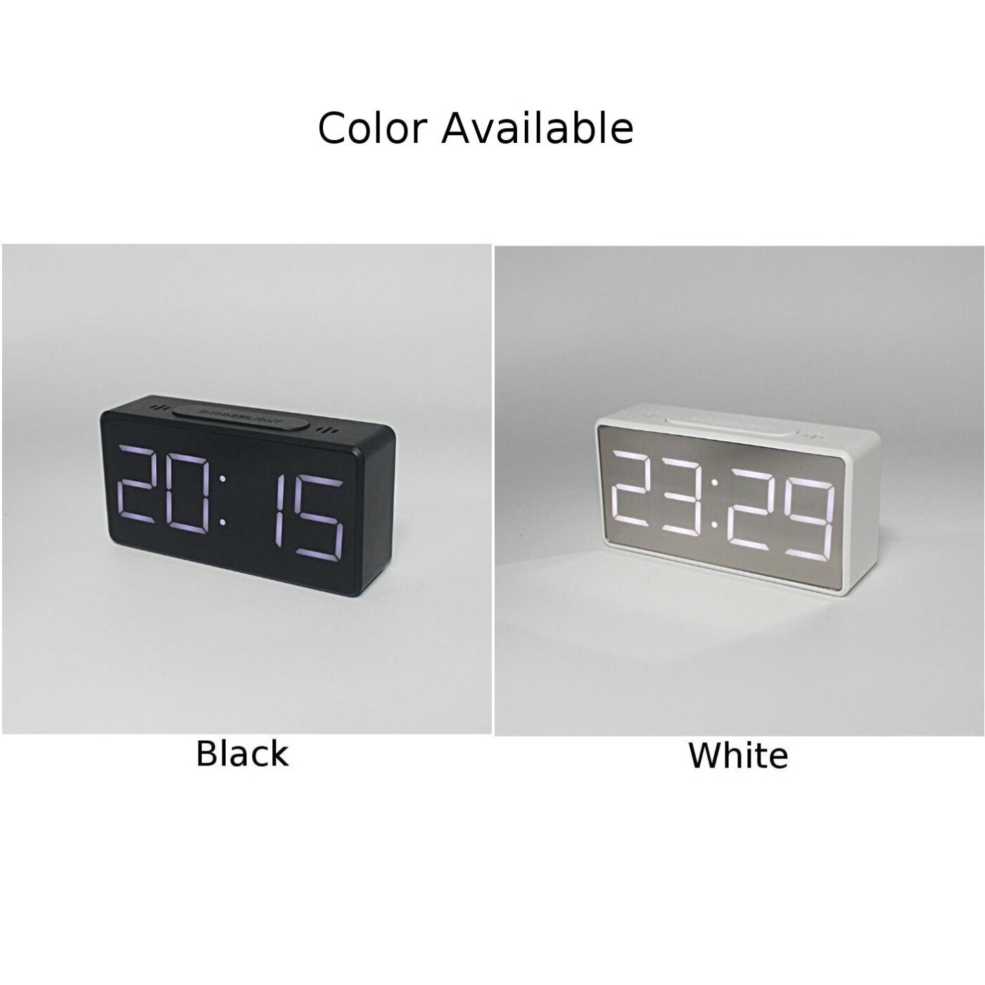 USB Battery ABS Alarm Clock Real Time Temperature Home Supplies Bedside Display