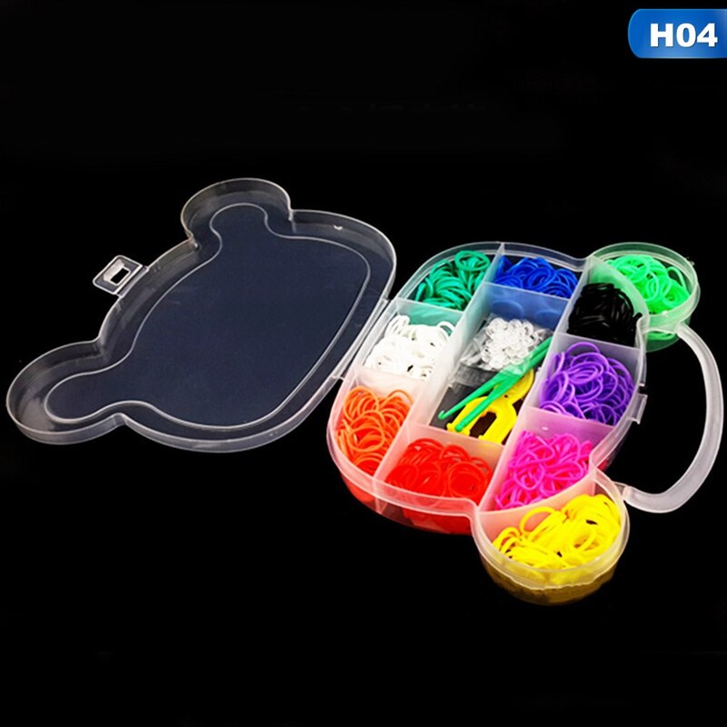 DIY Multi-function Rainbow Like Rubber Band Weaving Colorful Bracelets Loom Bands For Children: 4
