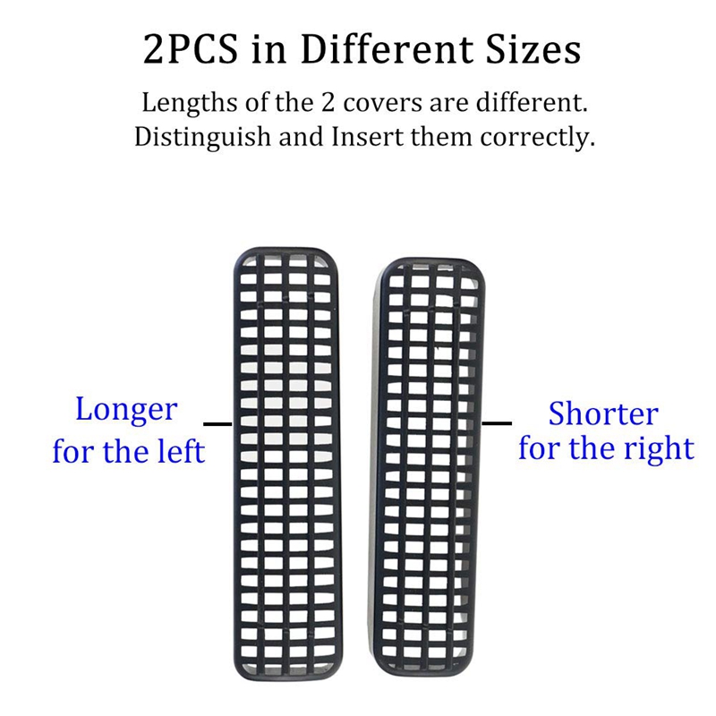 1 Paar Auto Airconditioning Outlet Vent Roosters Covers Voorstoel Ac Heater Floor Vent Protector Voor Toyota Corolla L Le
