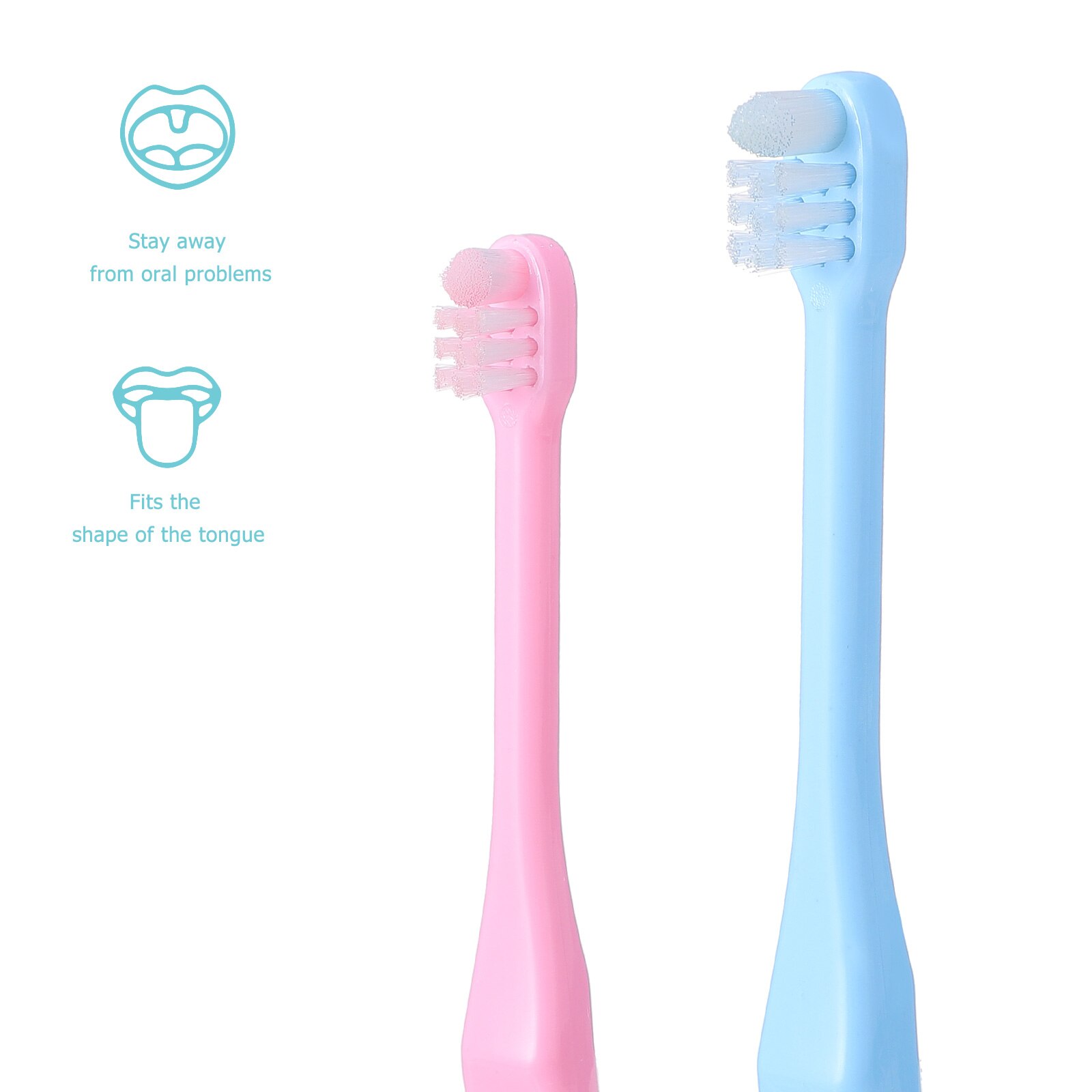 2pcs Tuft Toothbrush Tiny Small Head End Toothbrush Orthodontic Toothbrush