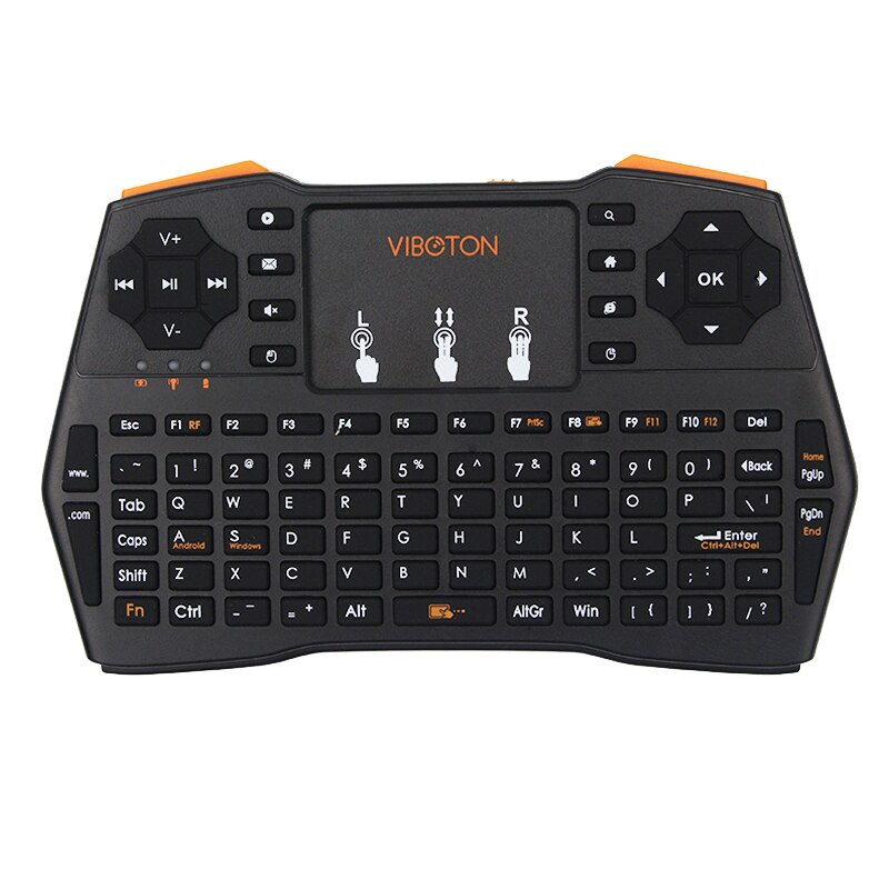 3 klawiatura językowa 2.4G klawiatura bezprzewodowa rosyjska hiszpańska angielska wersja na PC android tv Malina Liczba Pi dla Pomarańczowy Liczba Pi