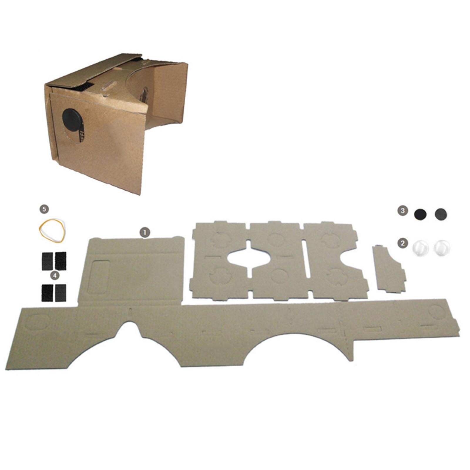 3d vr virtual reality briller pap trend google ultra clear view linse til mobil 3.5 - 6.0 skærm vr