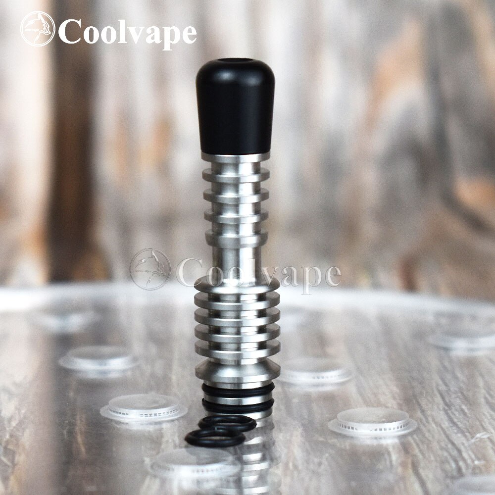 coolvape firebird rta drip tip Long Stainless Steel MTL 510 Drip Tip Narrow Bore Vape Tip Mouthpiece Accessories: silver