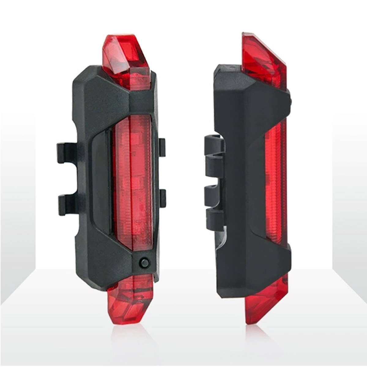 Portable LED USB Rechargeable Mountain Bike Bicycle Waterproof Tail Rear Safety Warning Light Taillight Lamp Super Bright
