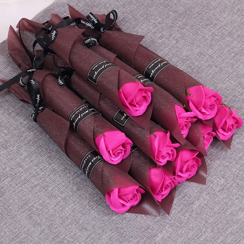 30/50 stk roser sæbe blomster romantisk bryllup favoriserer blomst til valentinsdag & #39 ;s mor & #39 ;s dag virksomhedsaktivitet: Rosenrød / 50 stk pr. parti