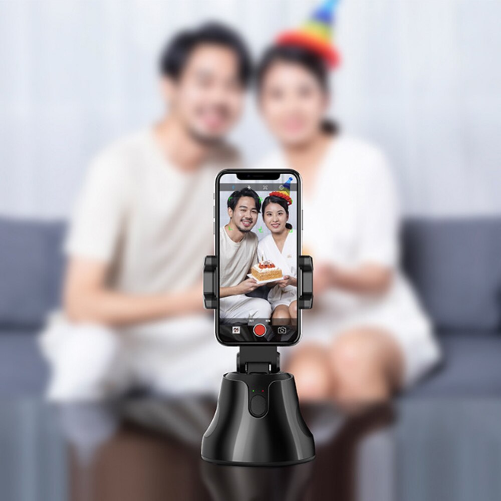 Smart Tracking Gimbal - 360° Face Recognition - AI Composition - Bluetooth - for Vlogging & Live Video
