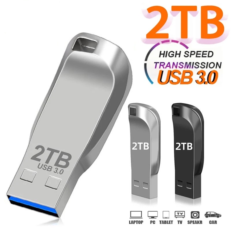 2tb usb-minnen usb 3.0 mini usb-minnen med hög hastighet i metall bärbar enhet vattentät minneskort förvaring u-disk 1tb 512gb stick