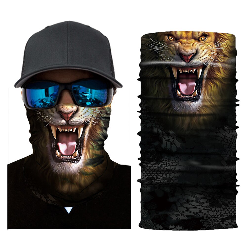 WOSAWE Motorcycle Balaclava Face Mask Men's Outdoor Sports Windproof head Mask animal pattern motocross face mask motorcycle
