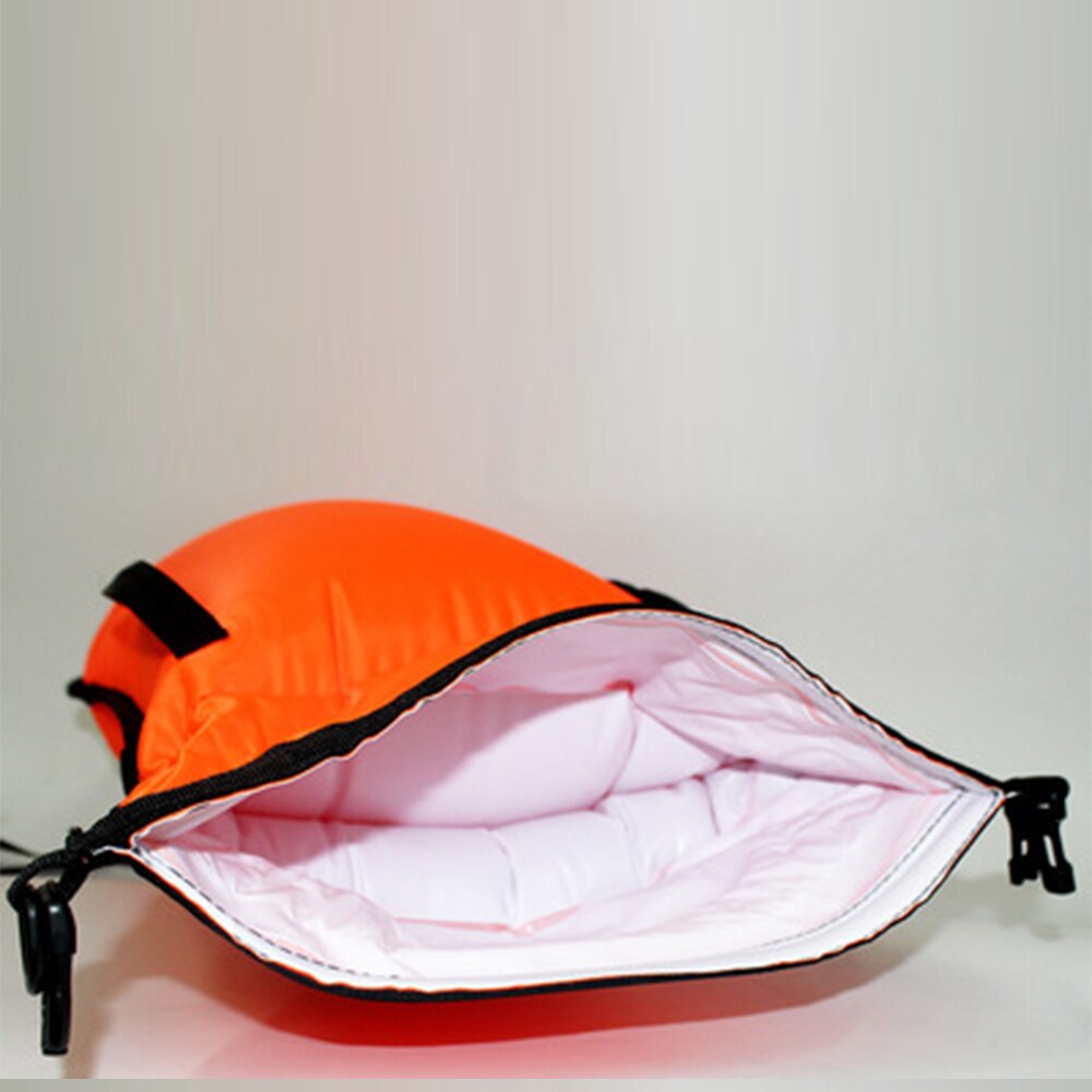 20l oppblåsbare åpne svømmebøyer slep flyte tørr bag dobbel kollisjonspute med midjebelte for svømming vannsport oppbevaring sikkerhetsbag