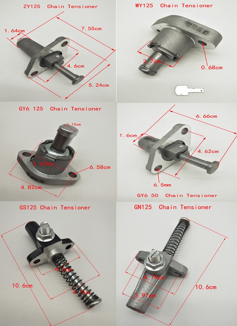 A466 Motorcycle Timing Chain Tensioner Regulator Adjuster for GN125 GS125 GY650 GY6125 ZY125 WY125 Chain Tensioner Regulator