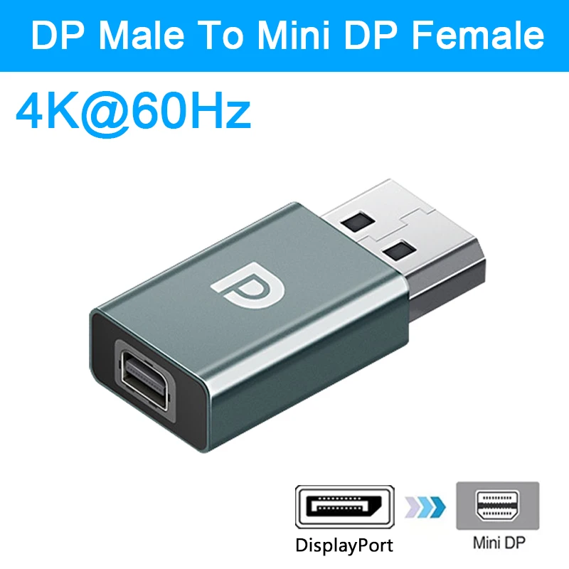 8K 4K Displayport zu Mini Displayport Adapter Mini DP zu DP Kabel Extender für Projektor PC TV MacBook Pro Air Monitor Konverter: Blau / 2m