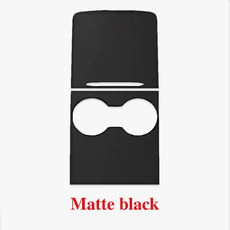 Car Central Control Panel Sticker For Tesla Model 3 Wood Center Console Accessories Model Y Interior Film Wood Grain: Matte black